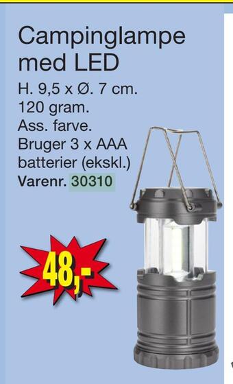 Harald Nyborg Campinglampe med led tilbud