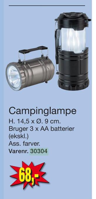 Harald Nyborg Campinglampe tilbud