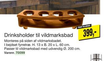 Drinksholder til vildmarksbad