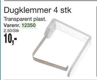 Dugklemmer 4 stk