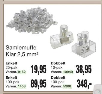 Harald Nyborg Samlemuffe klar 2,5 mm2 tilbud