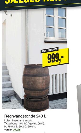 Harald Nyborg Regnvandstønde 240 l tilbud