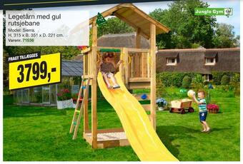 Harald Nyborg Legetårn med gul rutsjebane tilbud