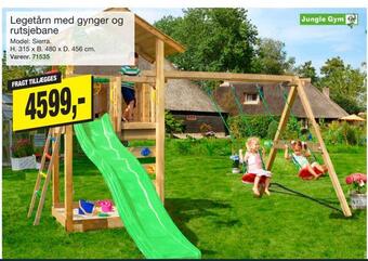 Harald Nyborg Legetårn med gynger og rutsjebane tilbud