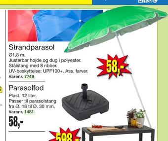 Harald Nyborg Strandparasol tilbud