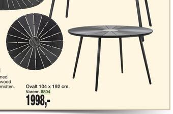 Harald Nyborg Rundt havebord tilbud