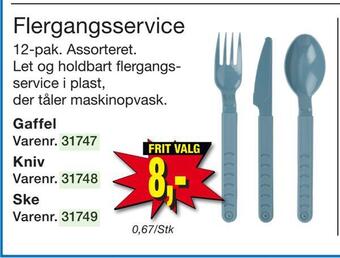 Harald Nyborg Flergangsservice tilbud