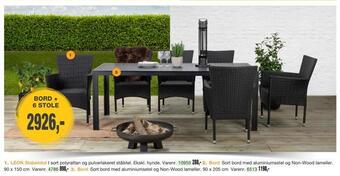 Harald Nyborg Bord + 6 stole tilbud
