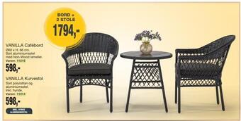 Harald Nyborg Bord + 2 stole tilbud