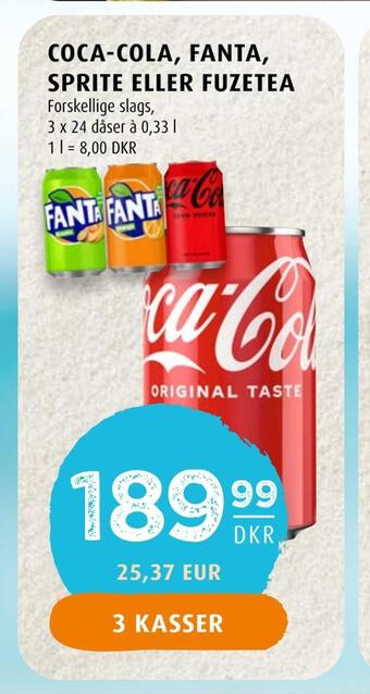 Scandinavian Park Coca-cola, fanta, sprite eller fuzetea tilbud