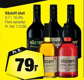 Calle Råstoff shot tilbud