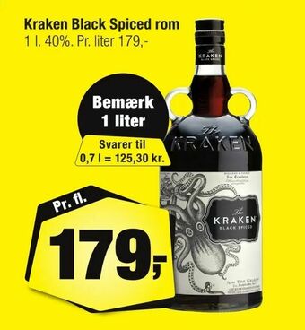 Calle Kraken Black Spiced rom tilbud