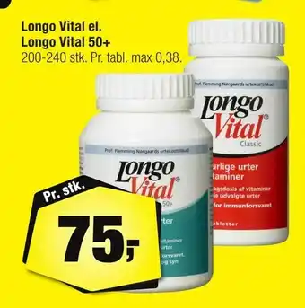 Calle Longo Vital el. Longo Vital 50+ tilbud