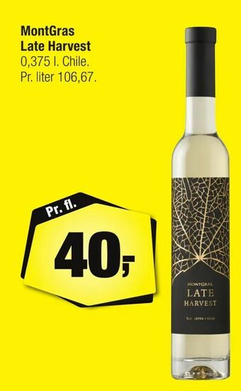 Calle MontGras Late Harvest tilbud