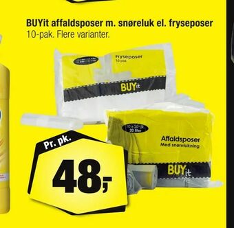 Calle BUYit affaldsposer m. snøreluk el. fryseposer tilbud