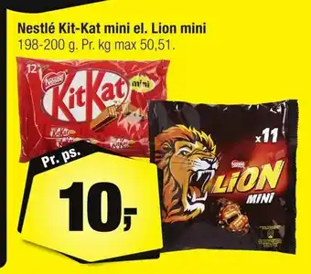 Calle Nestlé Kit-Kat mini el. Lion mini tilbud