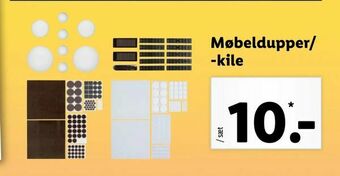 Møbeldupper/ -kile