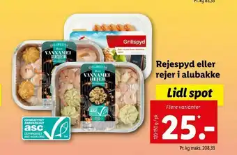 Let-Køb Rejespyd eller rejer i alubakke tilbud