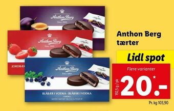 Let-Køb Anthon Berg tærter tilbud