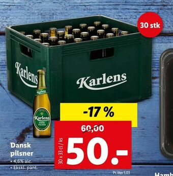 Let-Køb Dansk pilsner tilbud