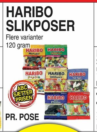 ABC Lavpris Haribo slikposer tilbud