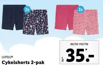 Lidl Lupilu cykelshorts 2-pak tilbud