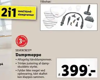Lidl Silvercrest dampmoppe tilbud