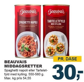 Let-Køb Beauvais middagsretter tilbud