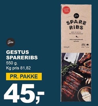 Let-Køb Gestus spareribs tilbud