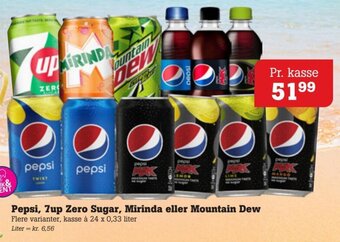 Poetzsch Padborg Pepsi, 7up Zero Sugar, Mirinda eller Mountain Dew tilbud