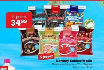 Poetzsch Padborg Nordthy Sukkerfri slik tilbud