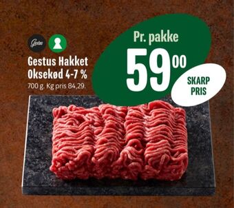 Min Købmand Gestus hakket oksekød tilbud