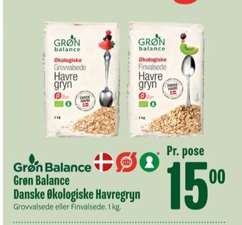 Min Købmand Grøn balance havregryn tilbud