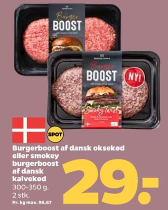 Netto Burger boost hakkebøffer tilbud
