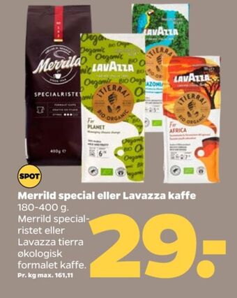 Netto Specialristet kaffe formalet tilbud