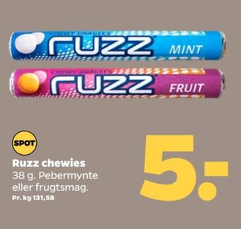 Netto Ruzz pastiller fruit tilbud