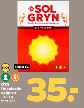 Netto Ota sol gryn havregryn tilbud