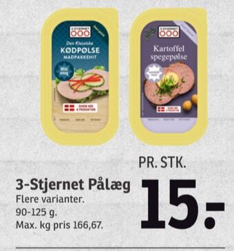Gul bordpak kødpølse