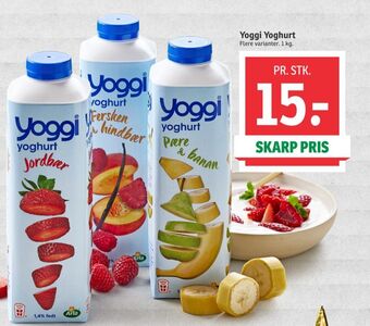 SPAR Yoggi yoghurt pære & banan tilbud