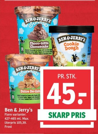 SPAR Ben & jerry's is tilbud