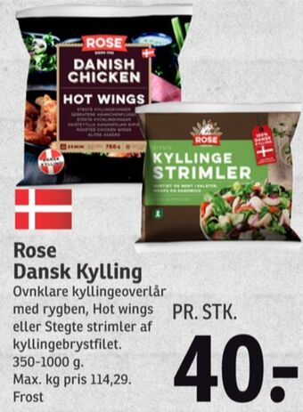 SPAR Rose kyllingestrimler tilbud