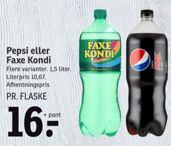 SPAR Pepsi max cola tilbud