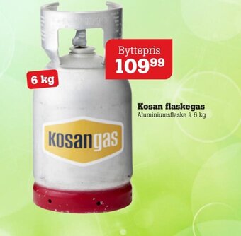 Poetzsch Padborg Kosan flaskegas Aluminiumsflaske à 6 kg tilbud