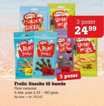 Poetzsch Padborg Frolic Snacks til hunde tilbud