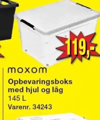 Harald Nyborg moxom Opbevaringsboks med hjul og låg tilbud