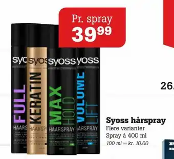 Syoss hårspray
