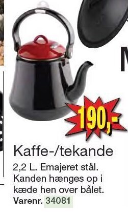 Harald Nyborg Kaffe-/tekande 2,2 l. til bål tilbud