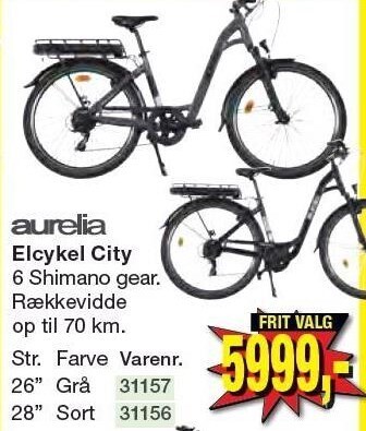 Harald Nyborg Aurelia elcykel city tilbud