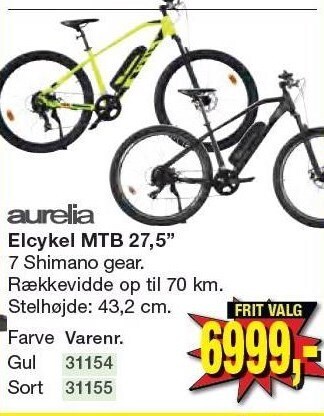 Aurelia elcykel mtb 27,5
