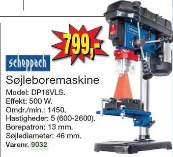 Harald Nyborg Scheppach søjleboremaskine tilbud